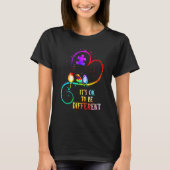 Autism Awareness It's OK To Be Different Love Puzz T-Shirt (Vorderseite)
