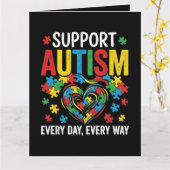 Autism awareness karte (Gelbe Blume)