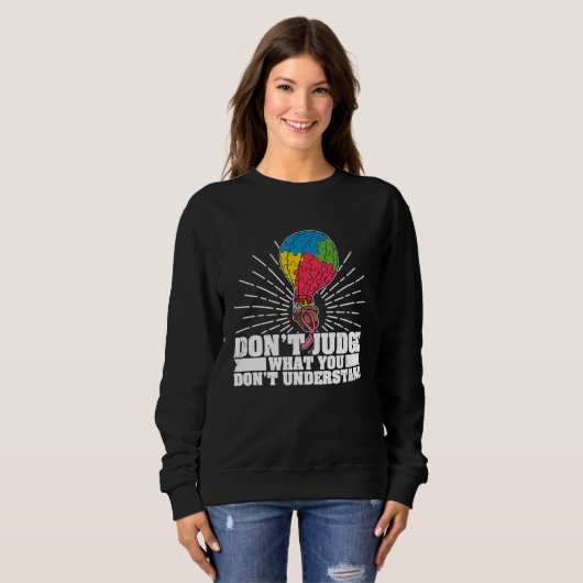 Autism Awareness Kids Autistic Support Tolerance   Sweatshirt (Vorne ganz)