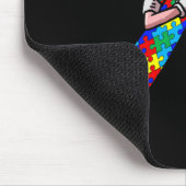 Autism Awareness Kids Dabbing Puzzle Piece Love Da Mousepad (Ecke)