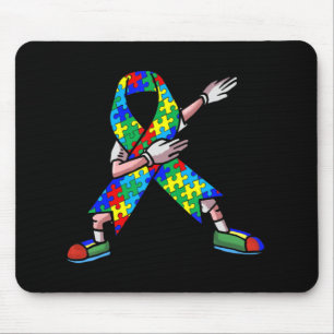 Autism Awareness Kids Dabbing Puzzle Piece Love Da Mousepad