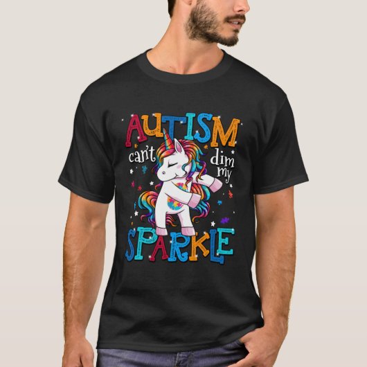 Autism Awareness Kids Unicorn  For Autism Mom Girl T-Shirt (Vorderseite)