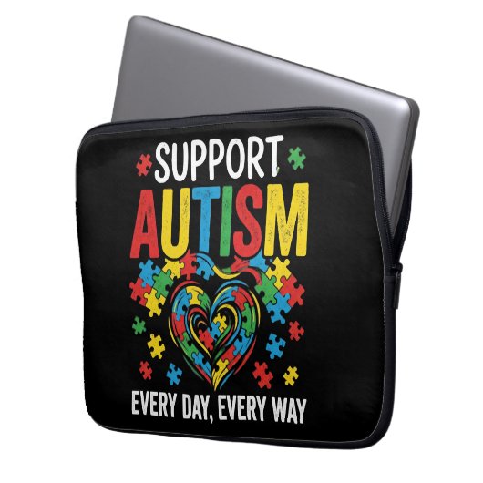 Autism awareness laptopschutzhülle (Vorderseite Links)