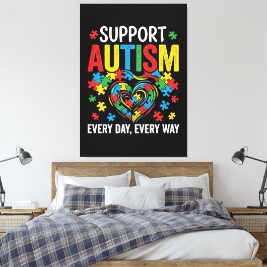 Autism awareness leinwanddruck (Insitu (Schlafzimmer))