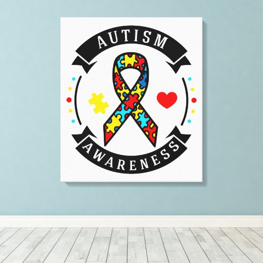 Autism Awareness Leinwanddruck (Insitu (Holzboden))