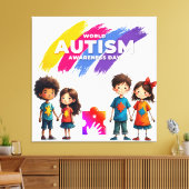 Autism Awareness  Leinwanddruck (Insitu (Wohnzimmer))