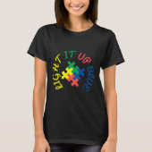 Autism Awareness Light It Up Blue T-Shirt (Vorderseite)