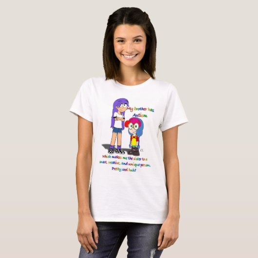 Autism awareness little brother shirt (Vorne ganz)
