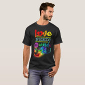 Autism Awareness Love Feather Rainbow Puzzle Infin T-Shirt (Vorne ganz)