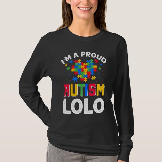 Autism Awareness Matching Family I'm a Proud Autis T-Shirt (Vorderseite)