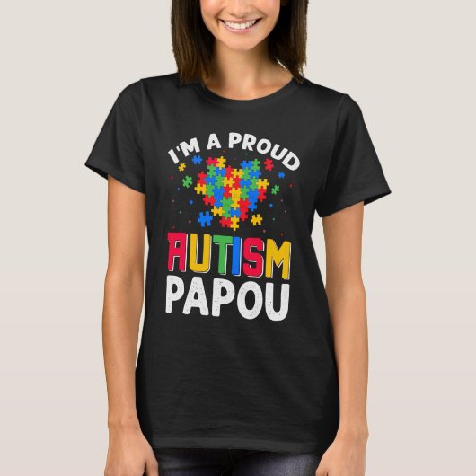 Autism Awareness Matching Family I'm a Proud Autis T-Shirt (Vorderseite)