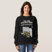 Autism Awareness Mom Proud Autistic Son Daughter E Sweatshirt (Vorne ganz)