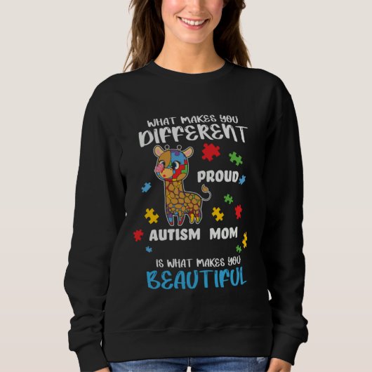 Autism Awareness Mom Proud Mother Autistic Boy Gir Sweatshirt (Vorderseite)