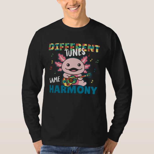 Autism Awareness Month Different Tunes Same Harmon T-Shirt (Vorderseite)