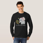 Autism Awareness Month Mama Papa Elephant Love Nee T-Shirt (Vorne ganz)