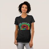 Autism Awareness Month Neurodiversity Rainbow Tie T-Shirt (Vorne ganz)