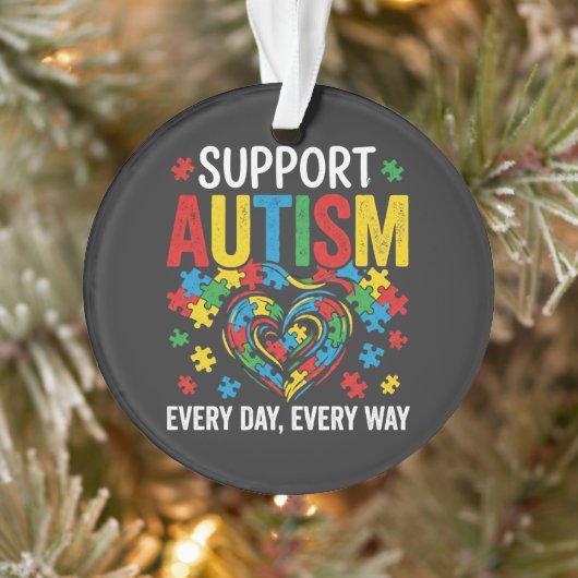 Autism awareness ornament (Baum)