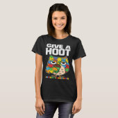 Autism Awareness Owl Give A Hoot Support Autism T-Shirt (Vorne ganz)