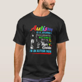 Autism Awareness Papa Autism Is A Journey T-Shirt (Vorderseite)