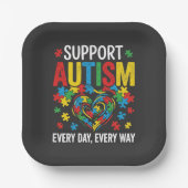 Autism awareness pappteller (Vorderseite)