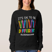 Autism Awareness Pen Puzzle Its Ok To Be Different Sweatshirt (Vorderseite)