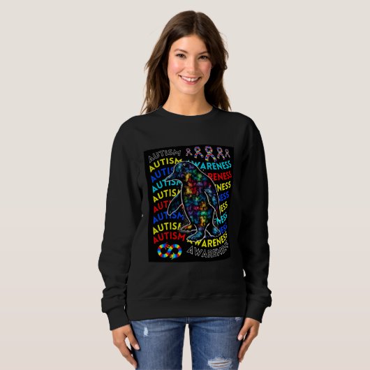 Autism Awareness Penguin For Teacher Autism Moms D Sweatshirt (Vorne ganz)