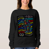 Autism Awareness Penguin For Teacher Autism Moms D Sweatshirt (Vorderseite)