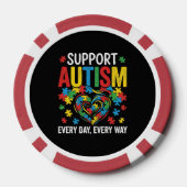 Autism awareness pokerchips (Rückseite)