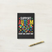 Autism awareness post-it klebezettel (Auf Schreibtisch)