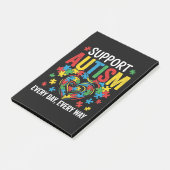 Autism awareness post-it klebezettel (angewinkelt)