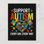 Autism awareness postkarte (Vorderseite)