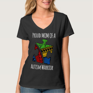 Autism Awareness Proud Mom Of A Autism Warrior T-Shirt