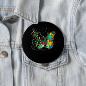 Autism Awareness Puzzle Butterfly Button (Beispiel)