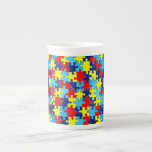 Autism Awareness-Puzzle by Shirley Taylor Porzellantasse