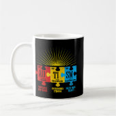Autism Awareness Puzzle Chemical Element Kaffeetasse (Links)