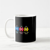 Autism Awareness Puzzle Chemical Element Kaffeetasse (Links)