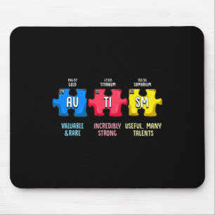 Autism Awareness Puzzle Chemical Element Mousepad