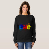 Autism Awareness Puzzle Chemical Element Sweatshirt (Vorne ganz)