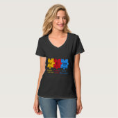 Autism Awareness Puzzle Chemical Element T-Shirt (Vorderseite Vollansicht)