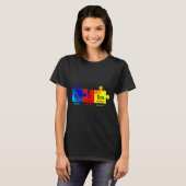Autism Awareness Puzzle Chemical Element T-Shirt (Vorne ganz)