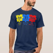 Autism Awareness Puzzle Chemical Element T-Shirt (Vorderseite)