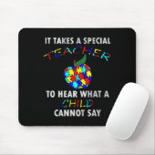 Autism Awareness Puzzle Design Support Special Ed  Mousepad (Mit Mouse)