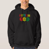 Autism Awareness Puzzle Ribbon Proud Autism Tio Hoodie (Vorderseite)