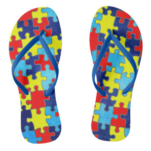 Autism Awareness-Puzzle von Shirley Taylor Badesandalen