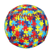 Autism Awareness-Puzzle von Shirley Taylor Baseball (Rückseite)