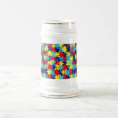 Autism Awareness-Puzzle von Shirley Taylor Bierglas (Mittel)
