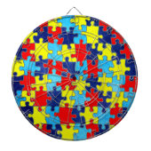 Autism Awareness-Puzzle von Shirley Taylor Dartscheibe (vorne)