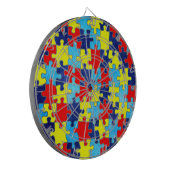 Autism Awareness-Puzzle von Shirley Taylor Dartscheibe (Vorderseite Links)