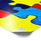 Autism Awareness-Puzzle von Shirley Taylor Fotodruck (Ecke)