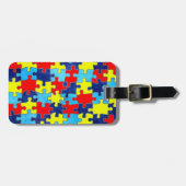 Autism Awareness-Puzzle von Shirley Taylor Gepäckanhänger (Vorderseite horizontal)